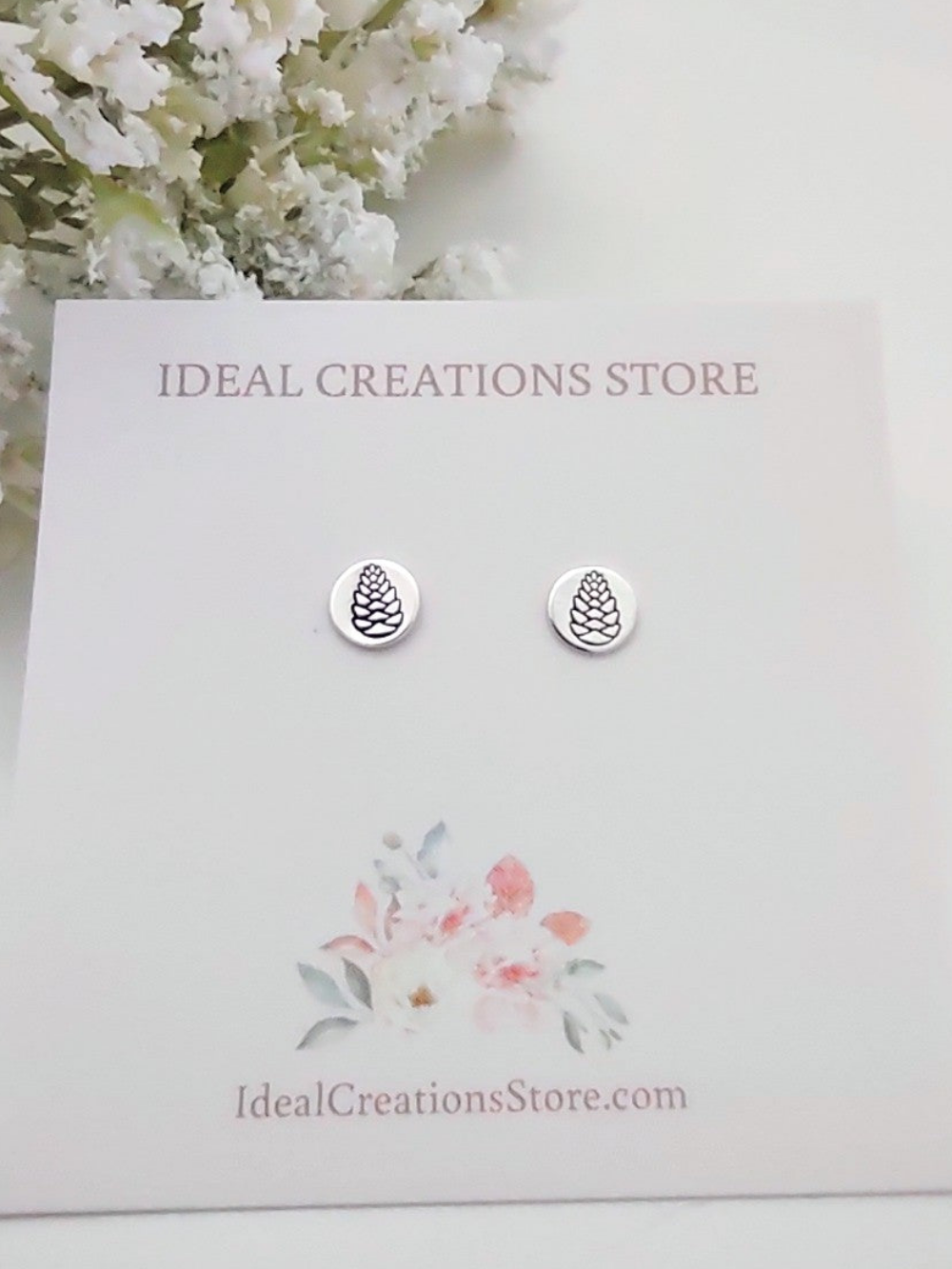 Pine Cone Studs