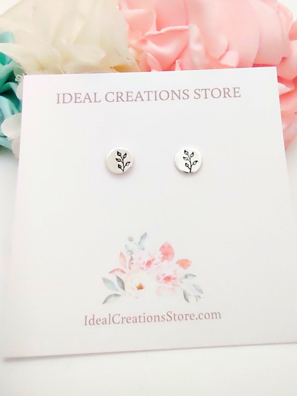 Small branches studs, minimalistic earrings