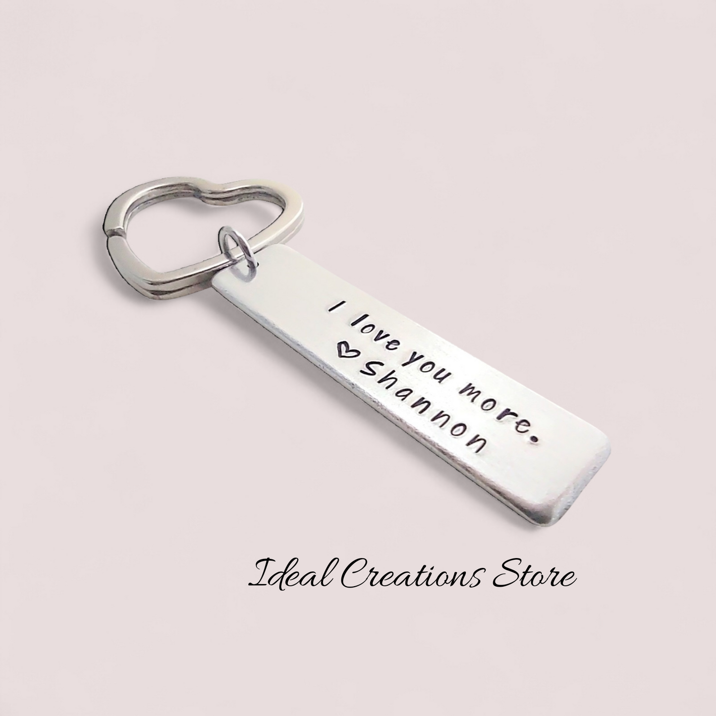 I love you more keychain