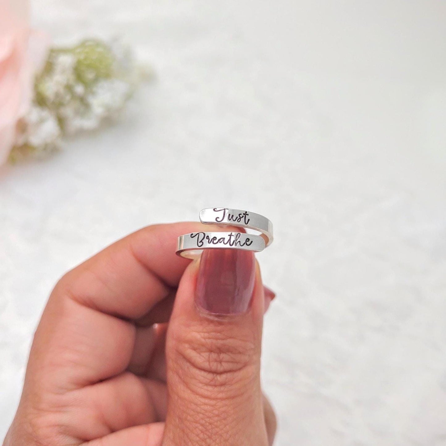 Just breathe wrap ring