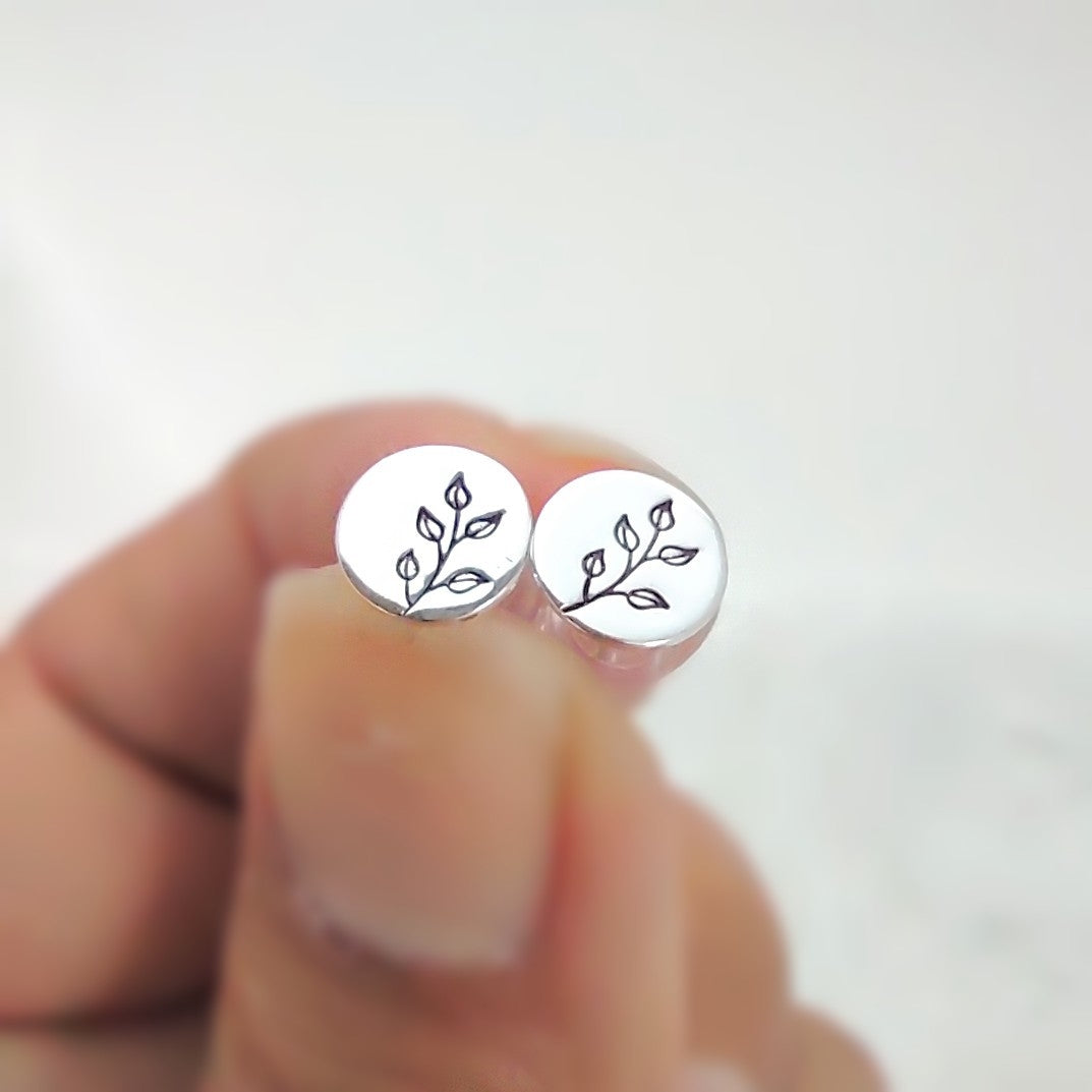 Small branches studs, minimalistic earrings