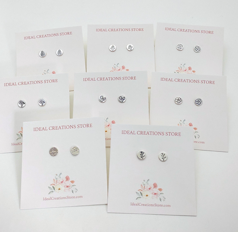 Small branches studs, minimalistic earrings