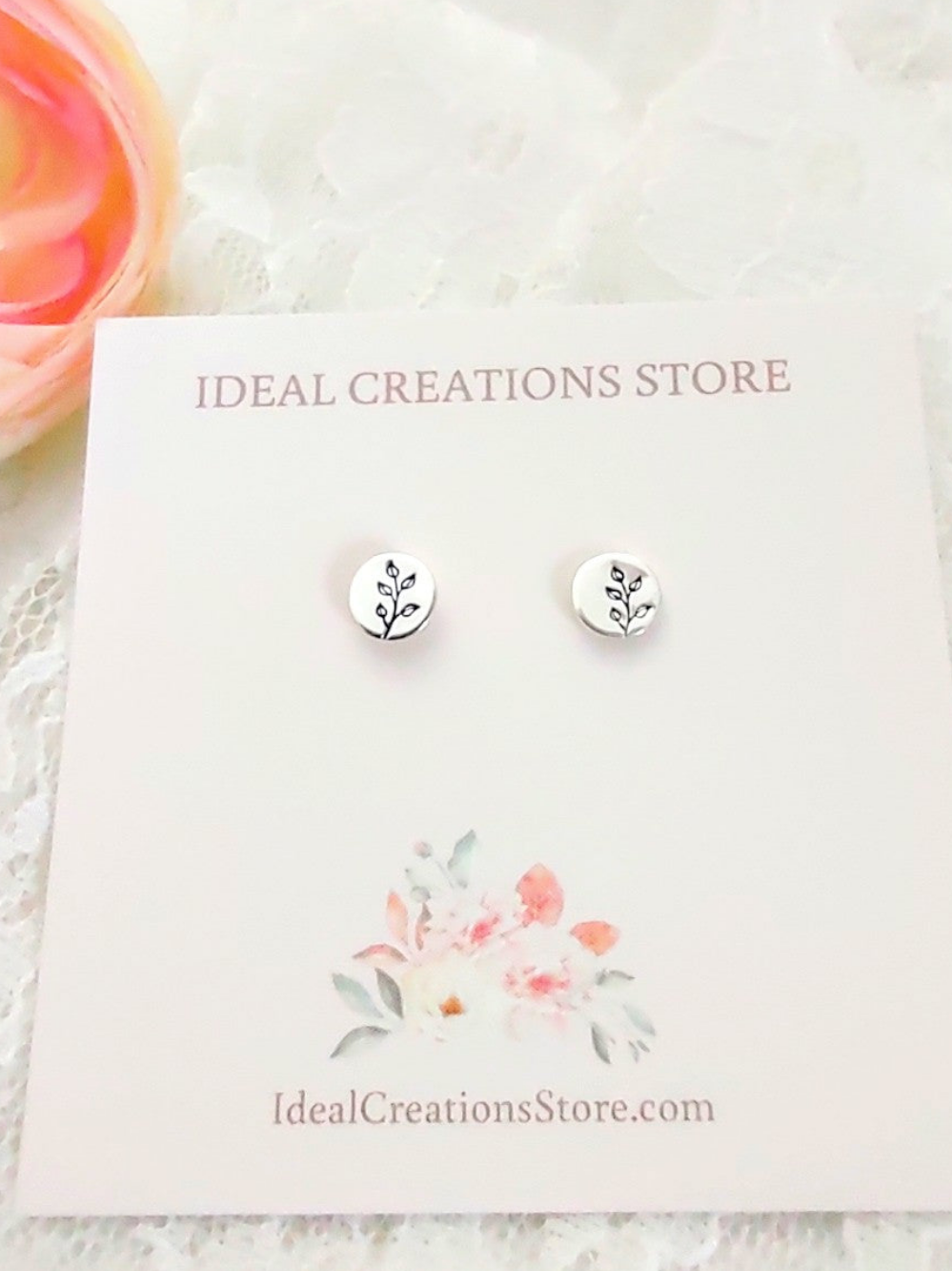 Small branches studs, minimalistic earrings