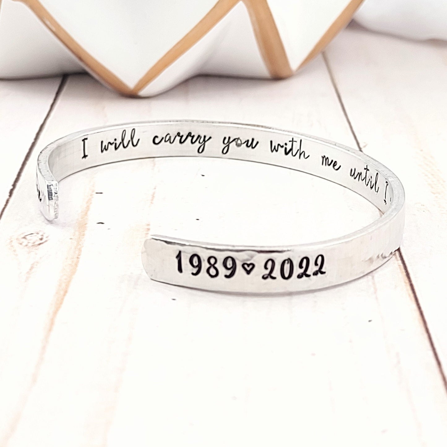 A mother's hug lasts long after she lets go bracelet