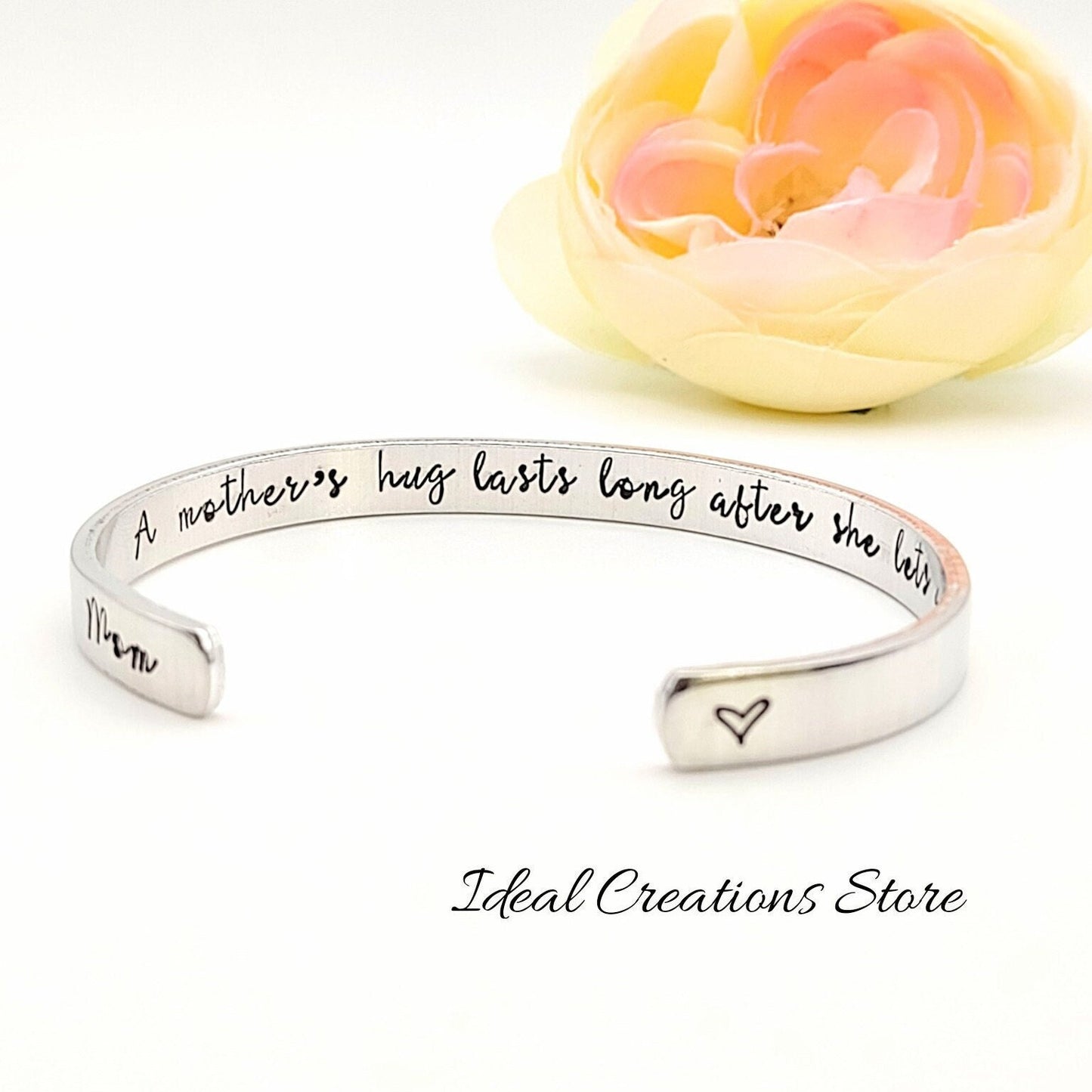 A mother's hug lasts long after she lets go bracelet