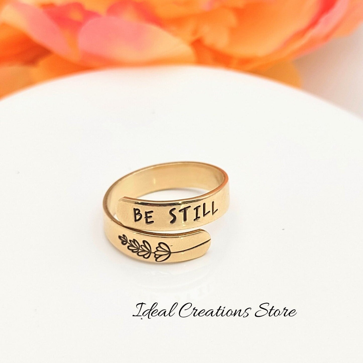 Be still wrap ring, Faith ring