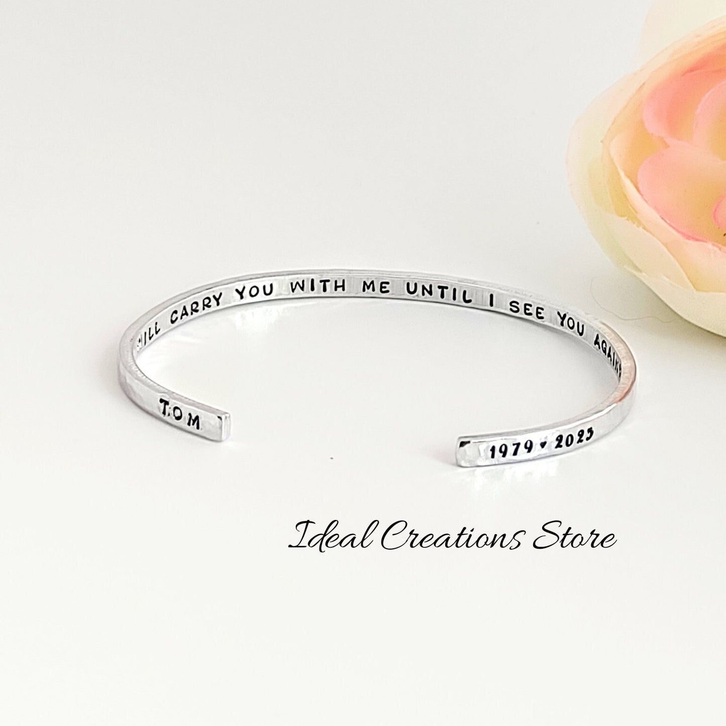 I will carry you bracelet, memorial gift.