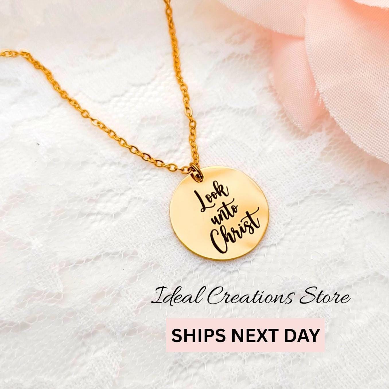 Look unto Christ necklace