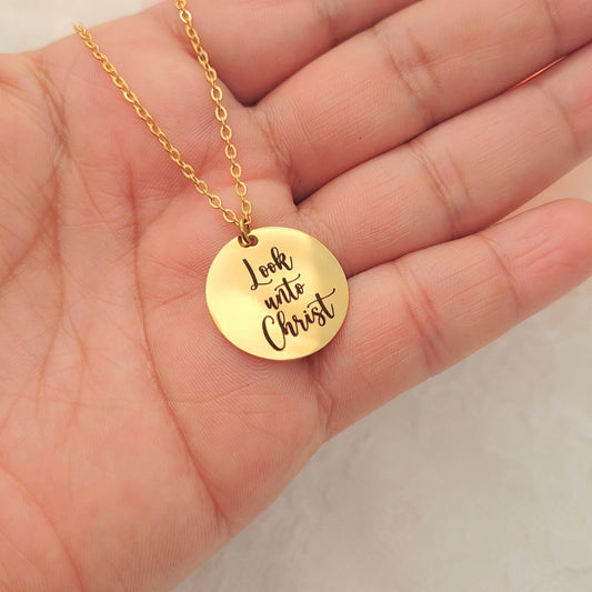 Look unto Christ necklace