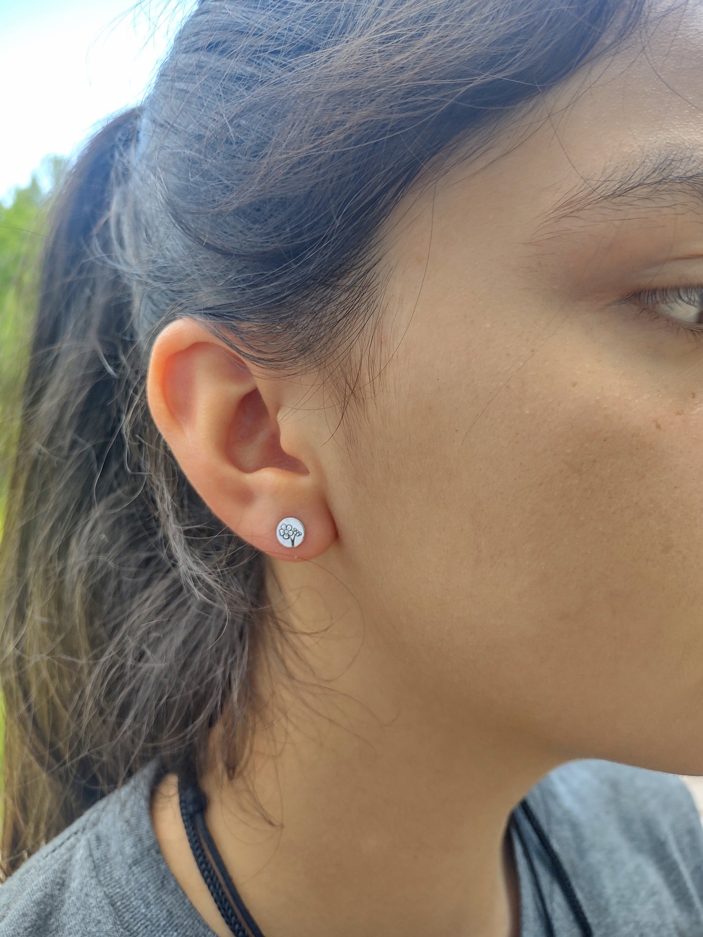 Small branches studs, minimalistic earrings