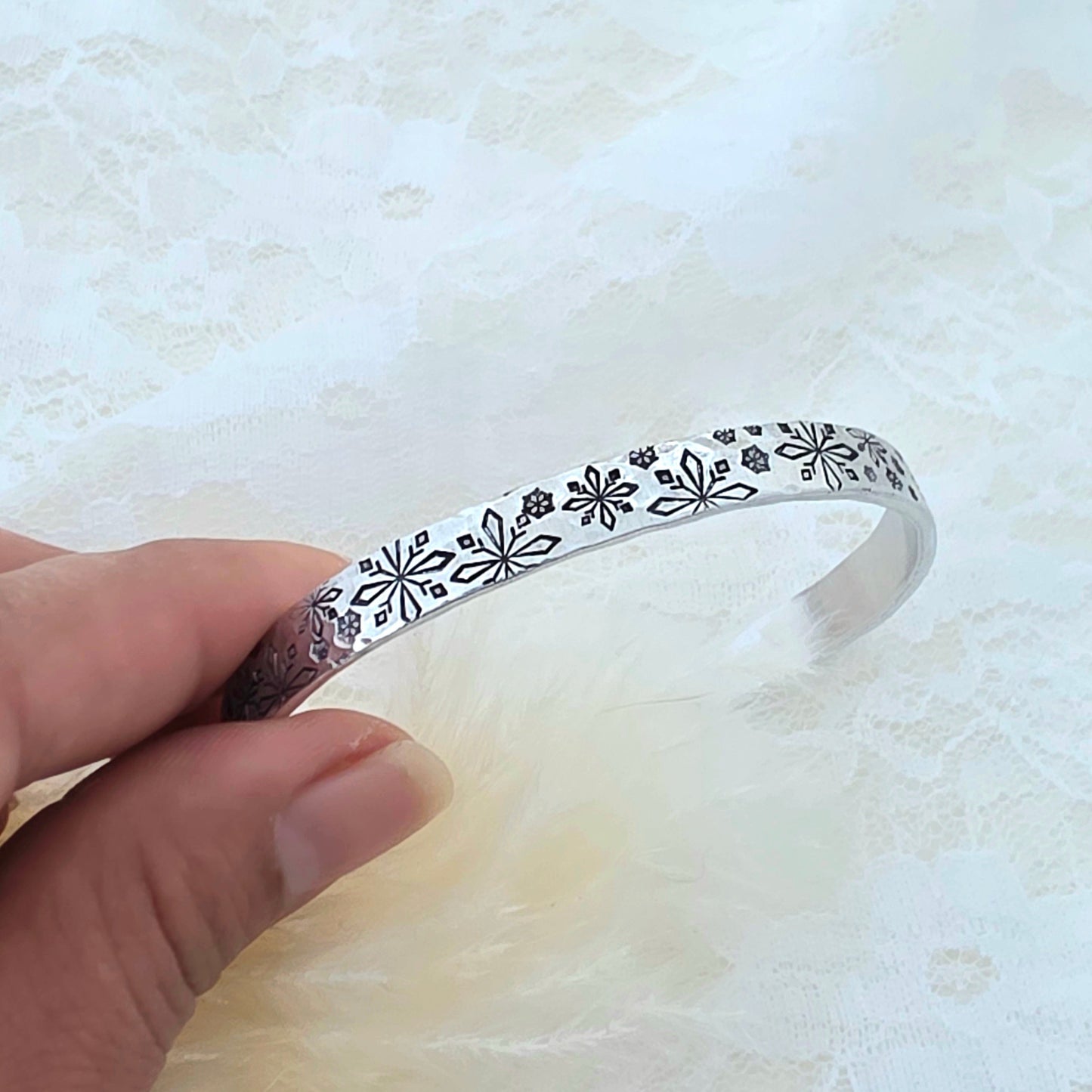 Snowflake winter bracelet