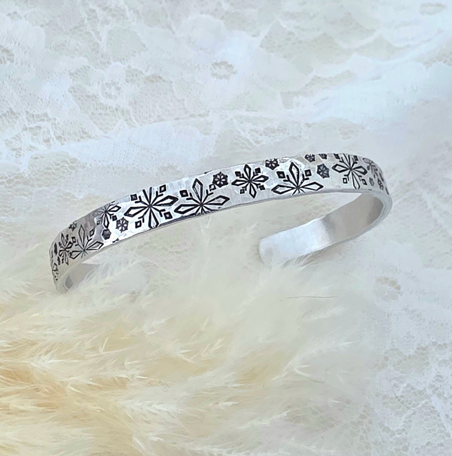 Snowflake winter bracelet
